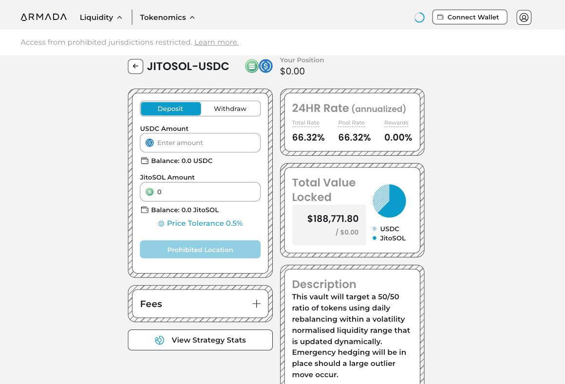 Armada product interface screenshot